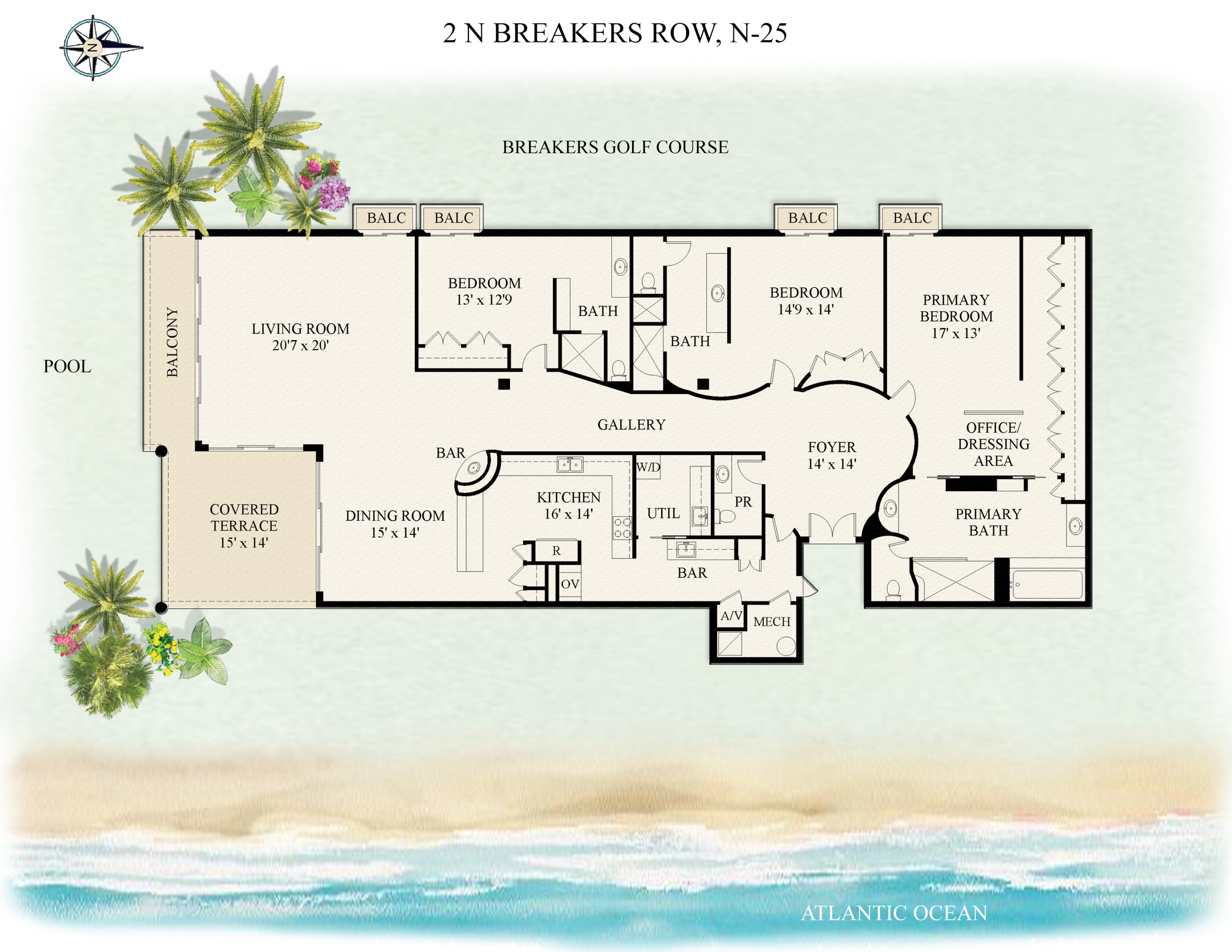 2 N Breakers Row N25, Palm Beach, FL 33480, Palm Beach - Photo 3