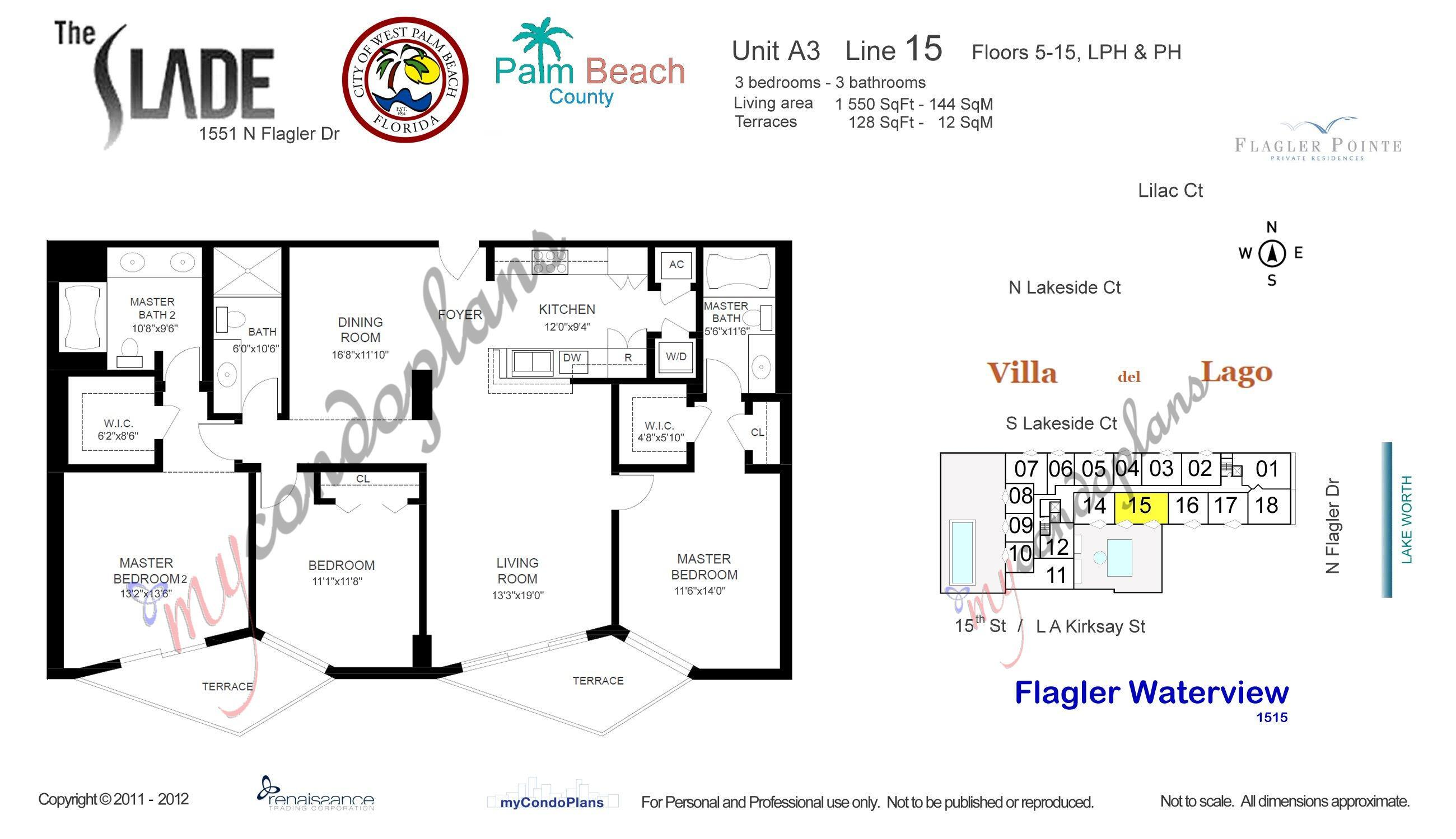 1551 N Flagler Drive 1415, West Palm Beach, FL 33401, West Palm Beach - Photo 3