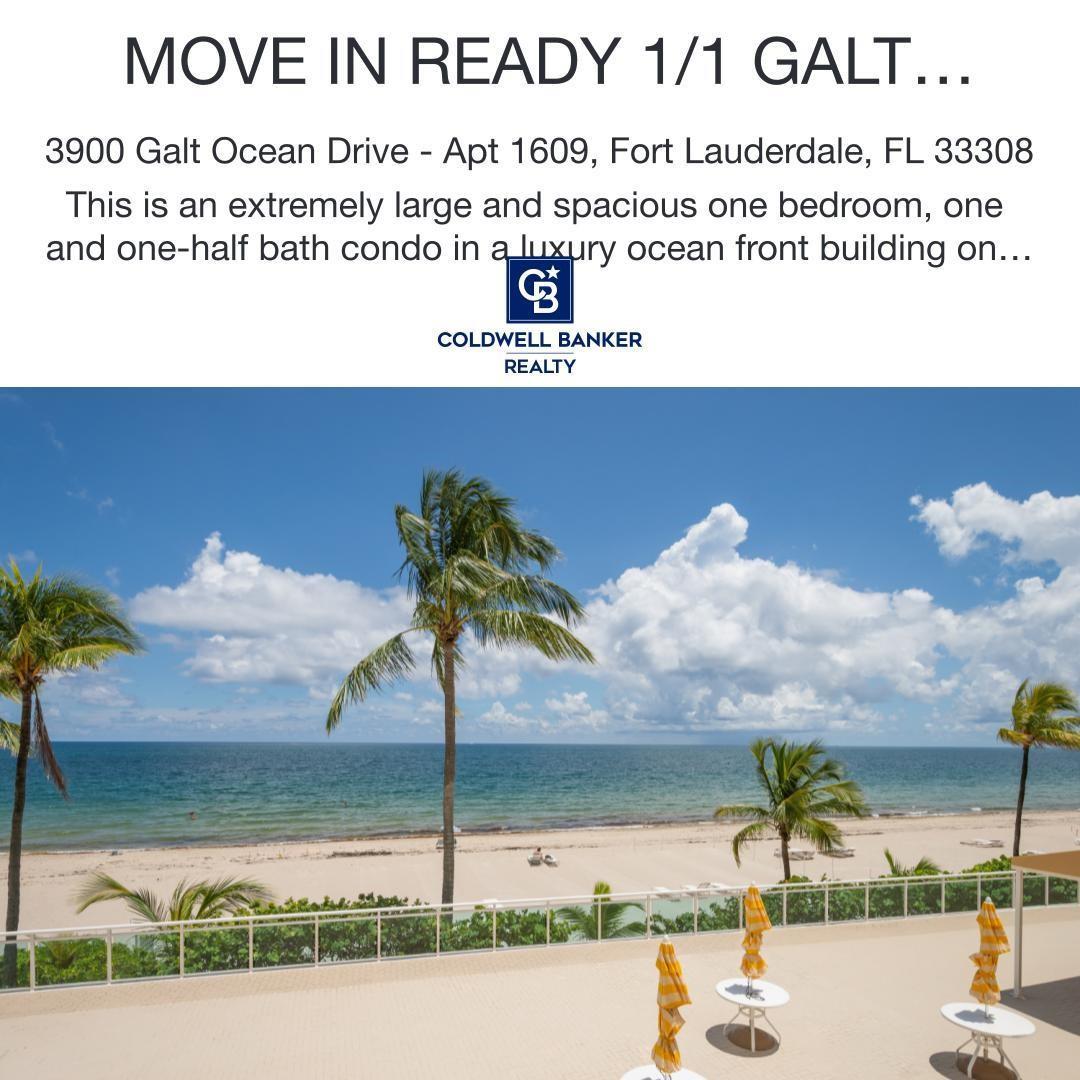 3900 Galt Ocean Drive 1609, Fort Lauderdale, FL 33308, Fort Lauderdale
