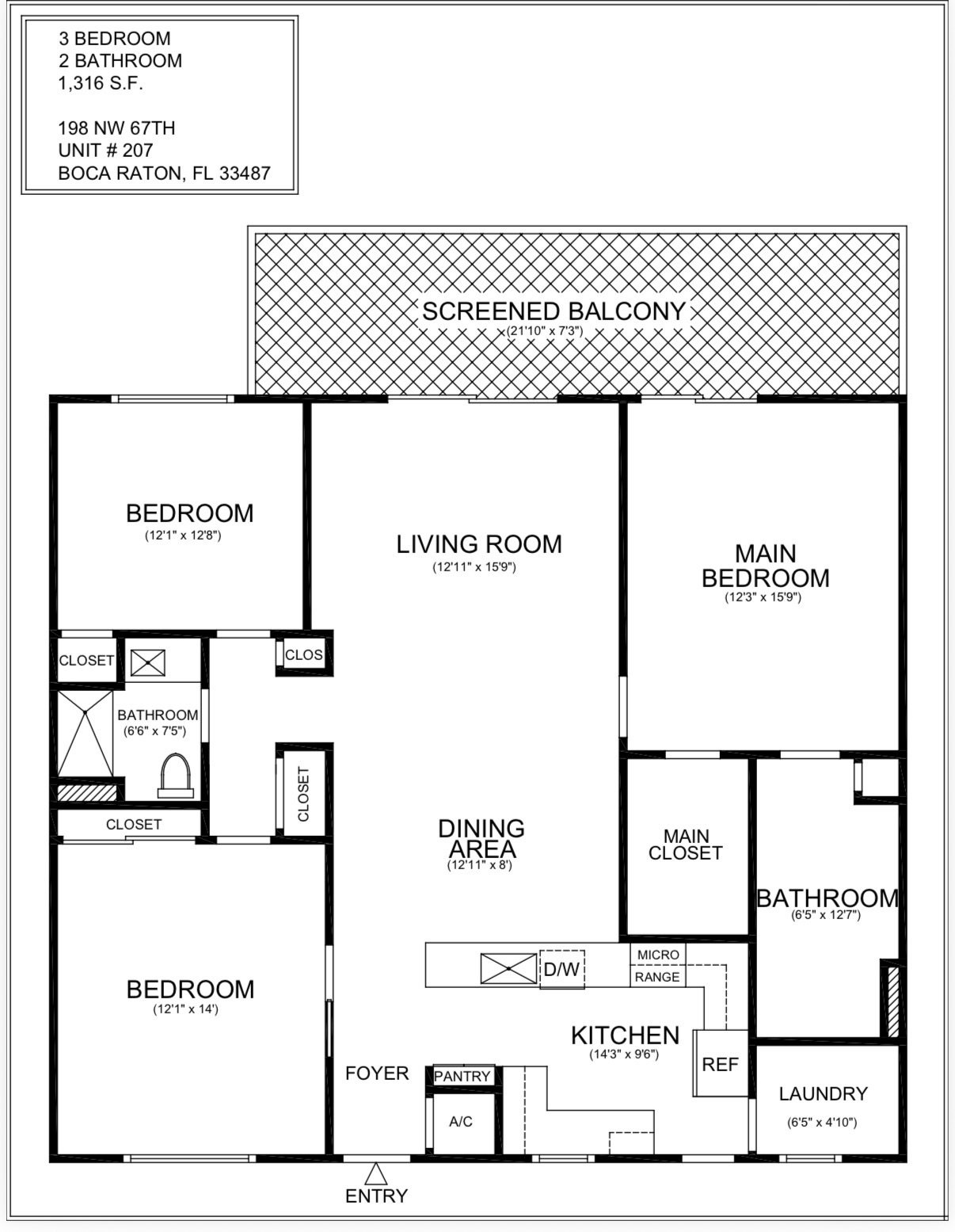 198 NW 67th Street 207, Boca Raton, FL 33487, Boca Raton - Photo 3