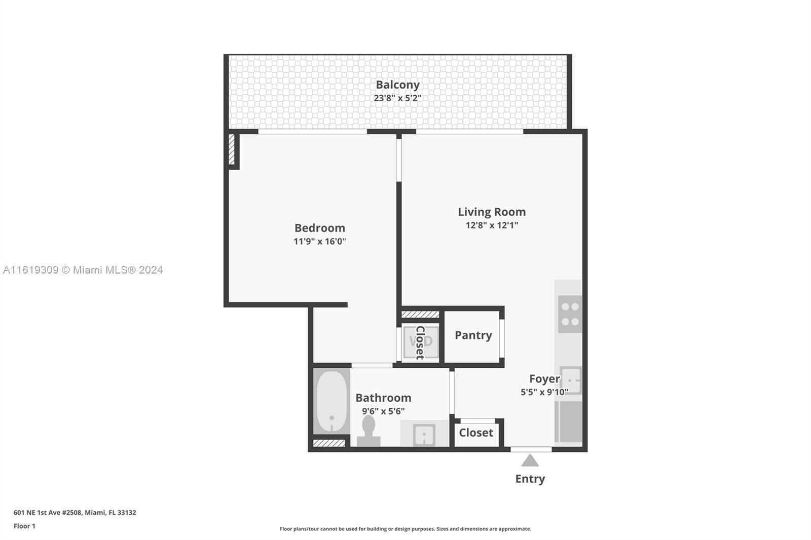 601 NE 1st Avenue 2809, Miami, FL 33132, Miami - Photo 3