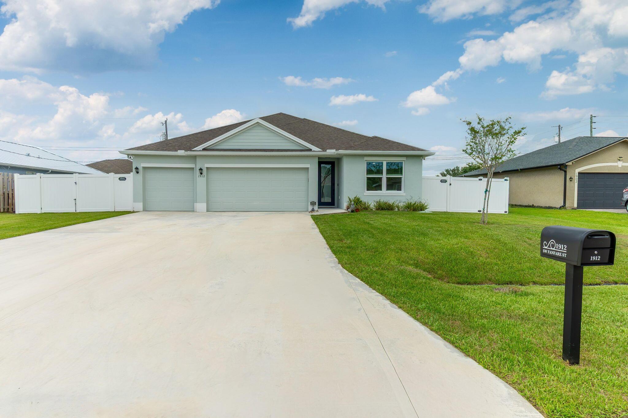 1912 SW FANFARE Street, Port St. Lucie, FL 34987, Port St. Lucie