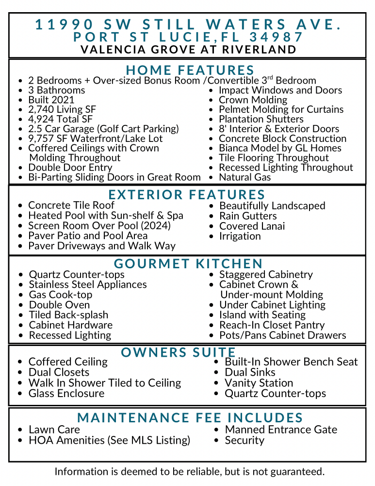 11990 SW Still Waters Avenue, Port St. Lucie, FL 34987, Port St. Lucie - Photo 2