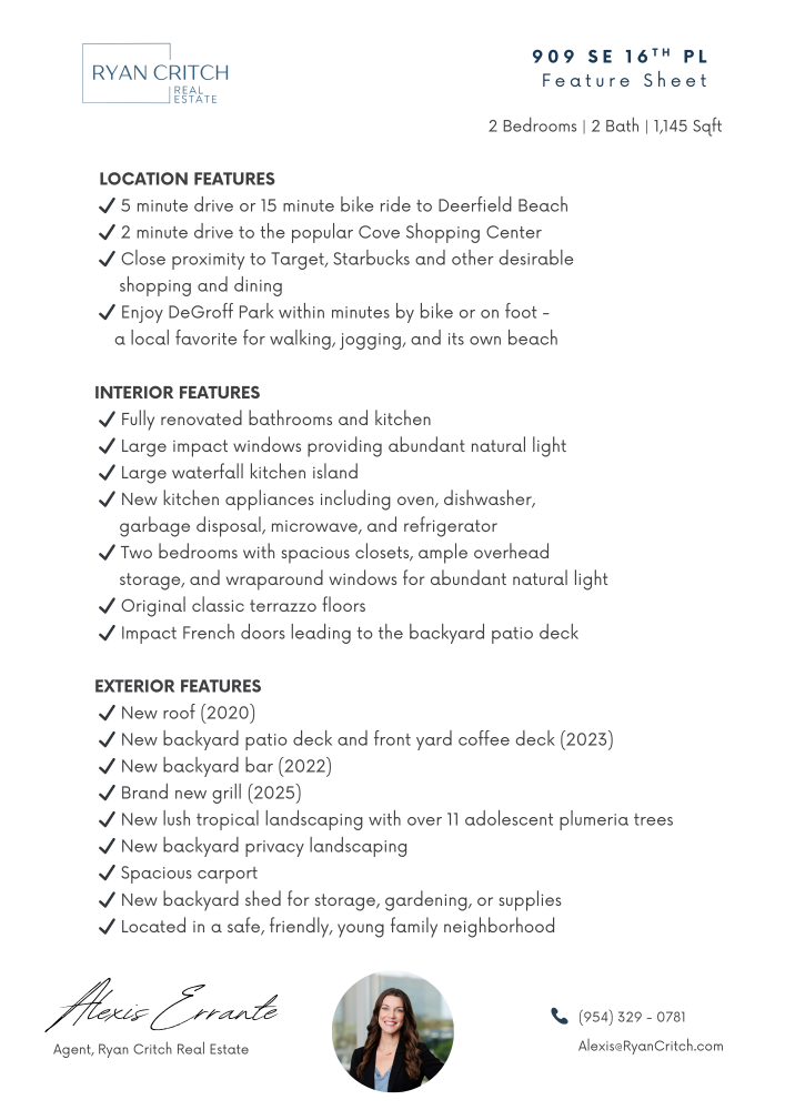 909 SE 16th Place, Deerfield Beach, FL 33441, Deerfield Beach - Photo 2